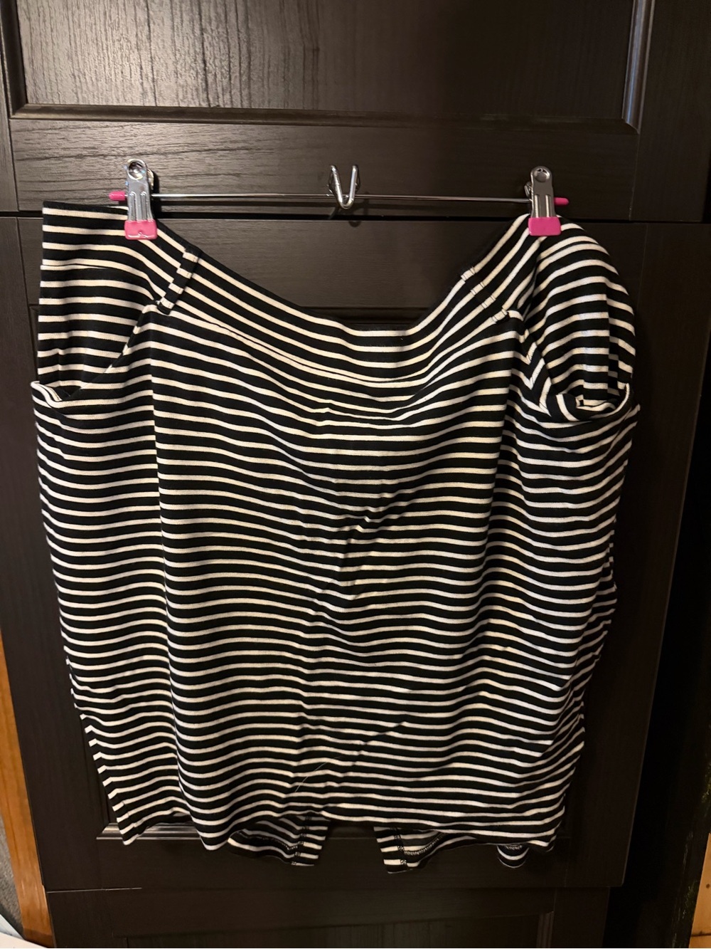 torrid Black and White Striped Pencil Skirt
